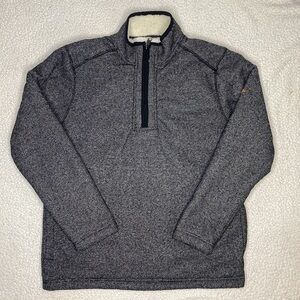 Orvis Brighton Sherpa Lined 1/4 Zip Pullover Sweater: Size Medium
